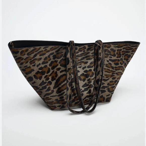 Zara Leopard Print Tote Bag - Picture 3 of 10